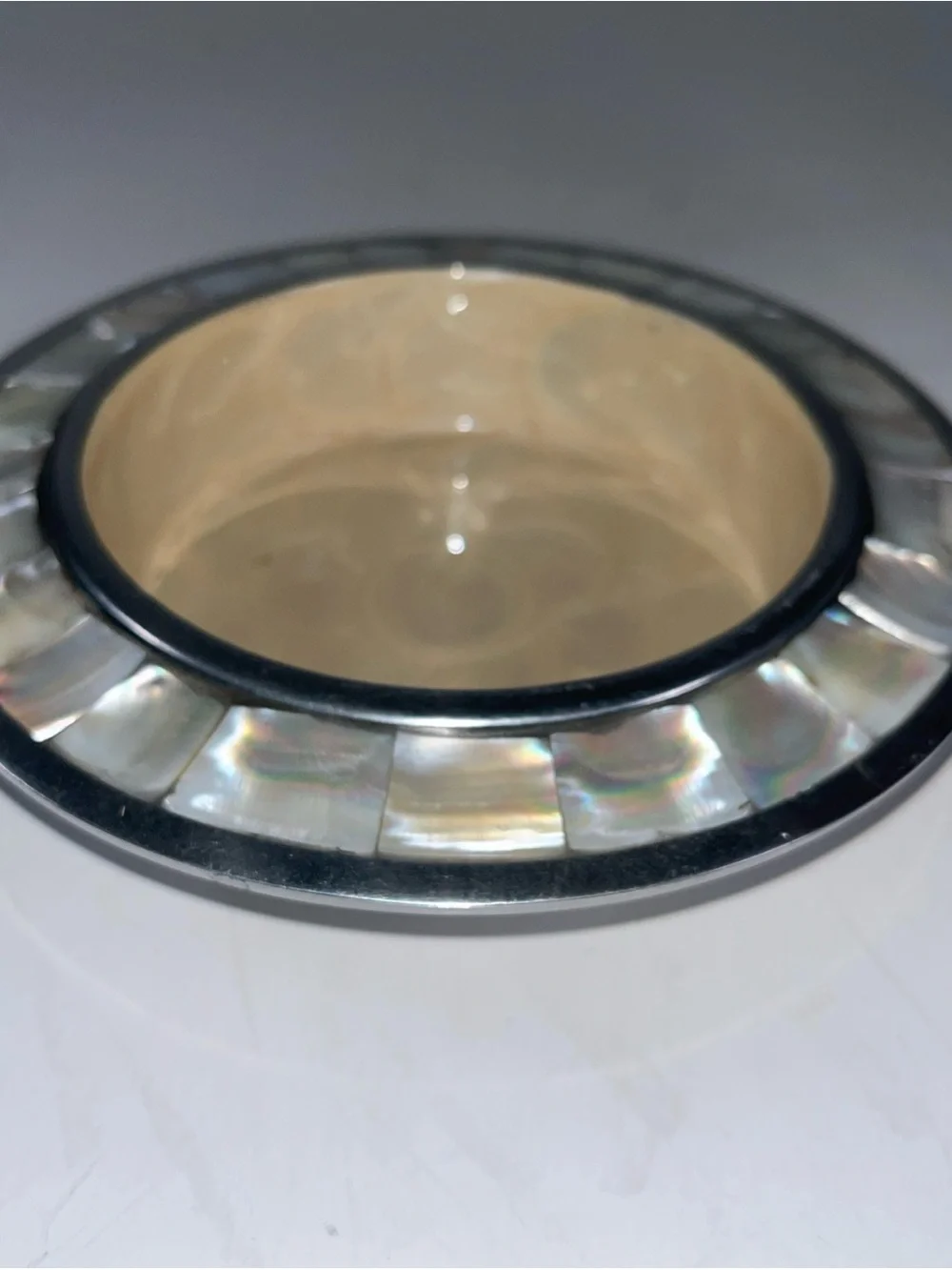 Mother-of-Pearl Wine Coaster Julia Knight 6.5”